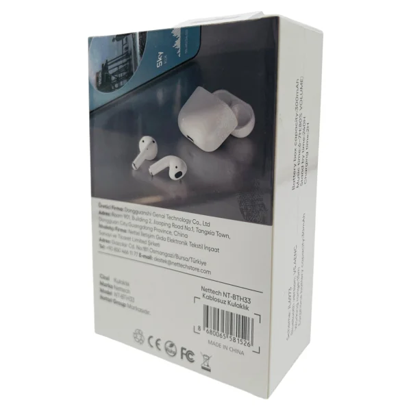 Nettech Nt-Bth33 TWS Kulak İçi Bluetooth Kulaklık - Görsel 4