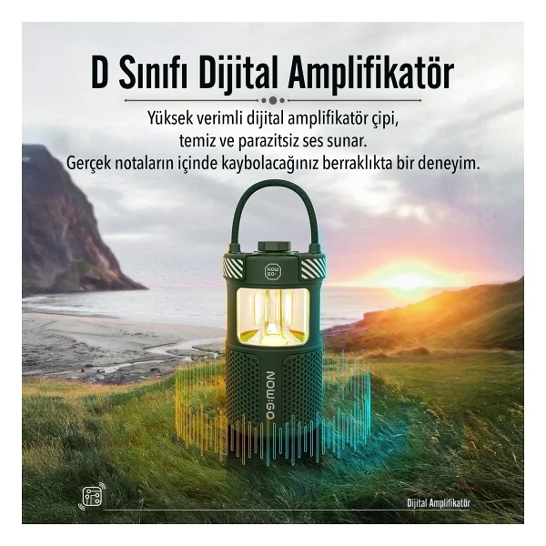 Nowgo F1 Bej Bluetooth Hoparlör - Görsel 6