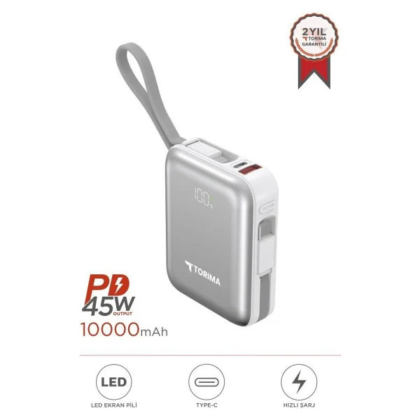 Torima Trm-1018 10000 mAh Hızlı Şarj Powerbank - Görsel 5