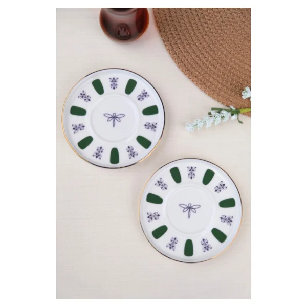 Tabak Evi Acem Zade 12.5 cm 2'li Çay Tabağı - Görsel 5