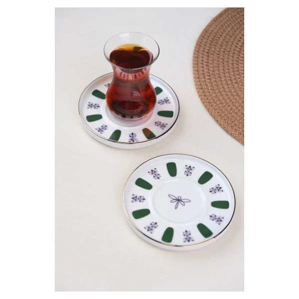 Tabak Evi Acem Zade 12.5 cm 2'li Çay Tabağı - Görsel 2