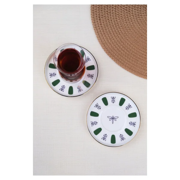 Tabak Evi Acem Zade 12.5 cm 2'li Çay Tabağı - Görsel 3