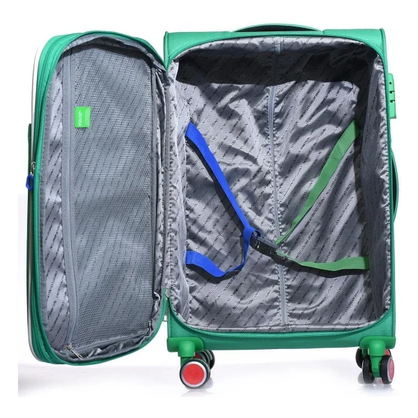 Benetton Bnt2200 Ultra Light Kumaş Kabin + Orta + Büyük Boy 3'lü Valiz Seti - Görsel 5