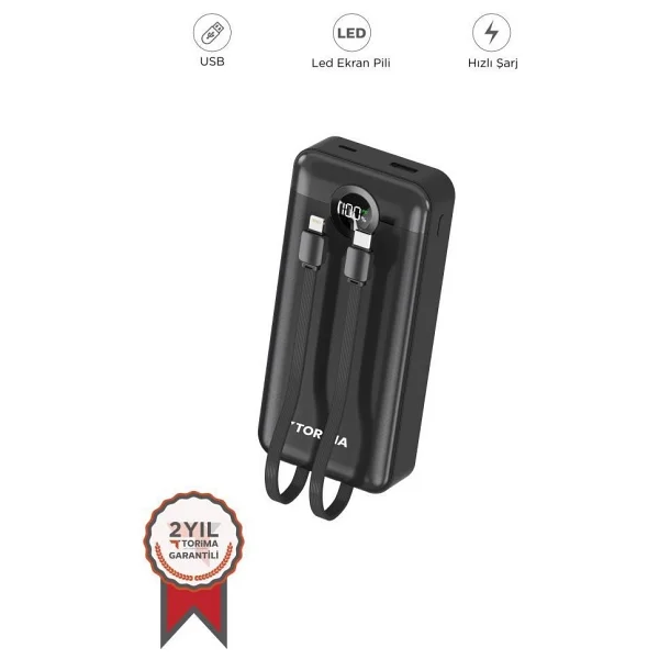 Torima Trm-1025 20000 mAh Hızlı Şarj Powerbank - Görsel 8