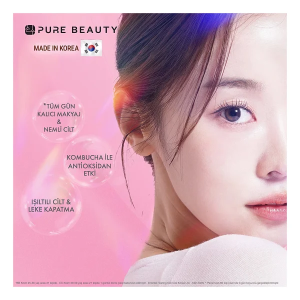 Pure Beauty Bb Krem 30 Ml Spf50 Pa++++ Tüm Cilt Tipleri İçin Canlandırıcı Etki Ve Kombucha İçeriği - Görsel 10