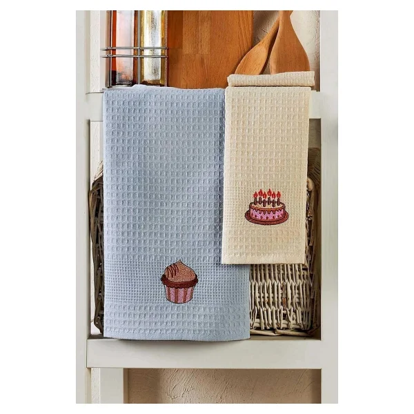 Mira Home 6 Parça Mutfak Kurulama Bezi 30 X 50 Cm Cake - Çok Renkli - Görsel 2