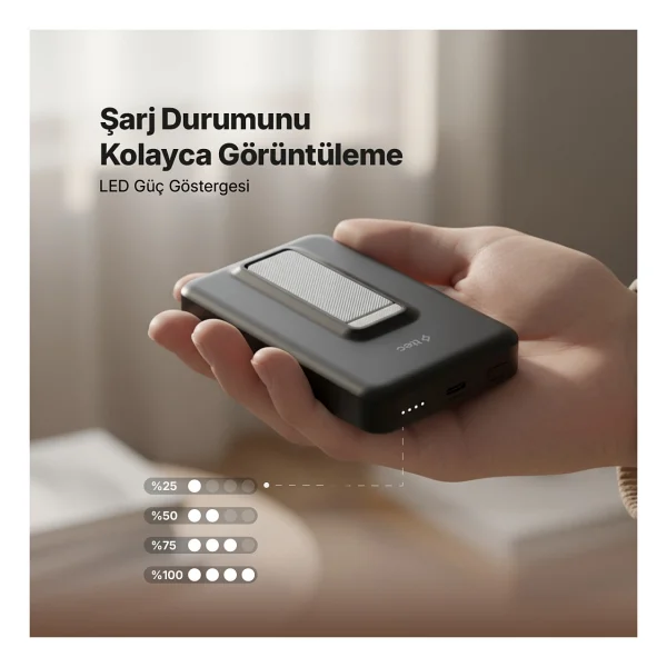Ttec Recharger M 2bb240s 10000 mAh Hızlı Şarj Magsafe Powerbank - Görsel 7
