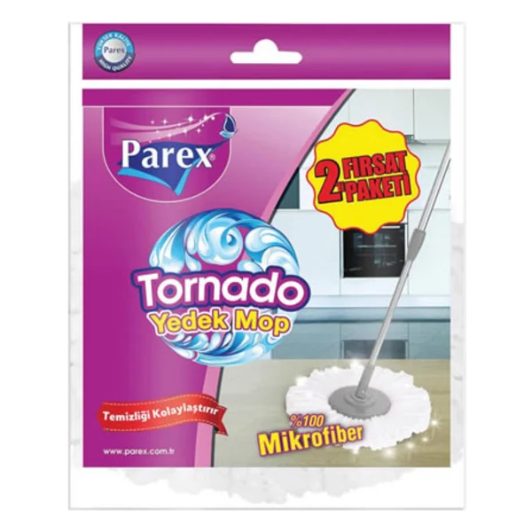 Parex Tornado Mop Yedek 1+1 3 Adet - Görsel 2