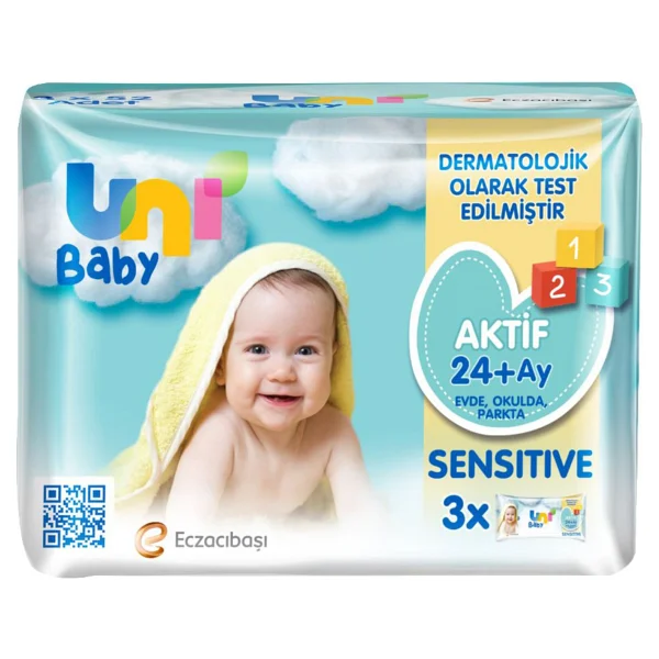 Uni Baby Hassas Dokunuş 52 Yaprak 12'li Paket Islak Mendil - Görsel 2