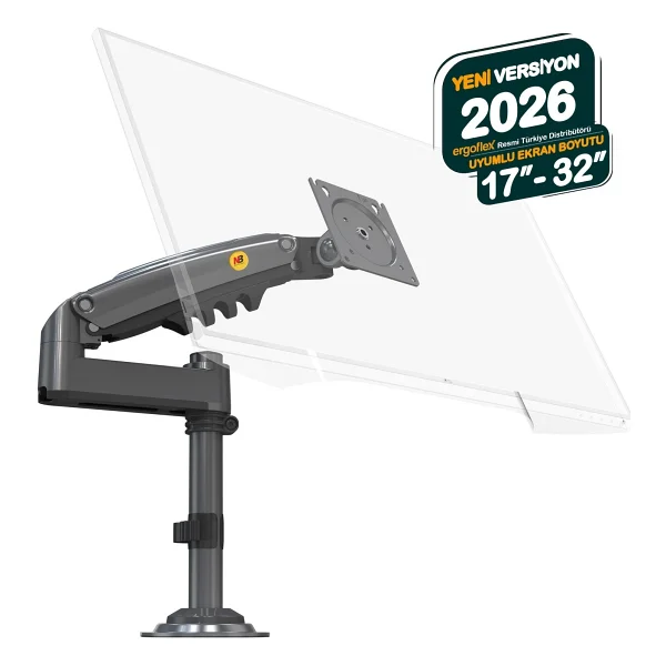 North Bayou H100 17-32 İnç Tek Kollu Amortisörlü Monitör Standı - Görsel 8
