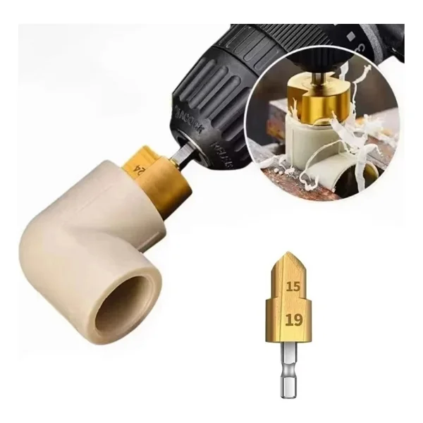 Depolife Pvc Pprc Boru Kesme Makası İç Ve Dış Diş Açma Aparatı 1/2" (20mm) Yiv Paso Açma Anahtarı Rayba Pafta - Görsel 6