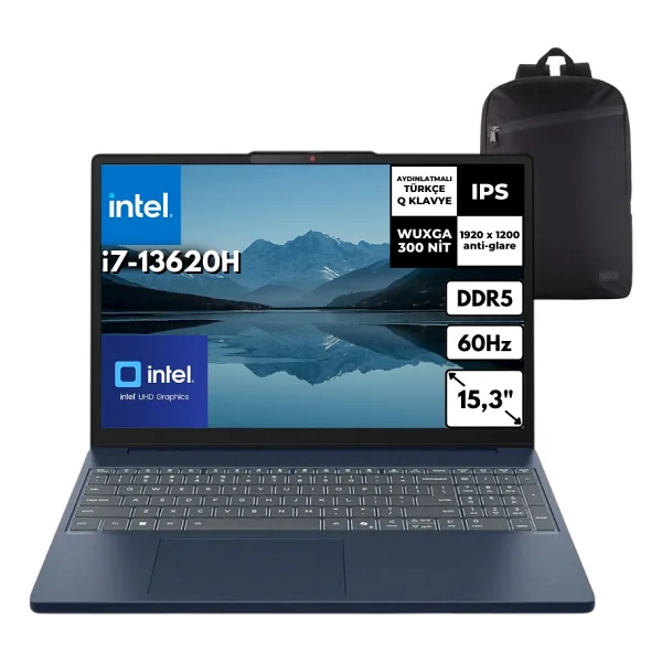 Lenovo Ideapad Slim 3 15ırh10 83k10061tr İ7-13620h 24 GB 2 TB SSD UHD Graphics 15.3" Wuxga Notebook - Görsel 7