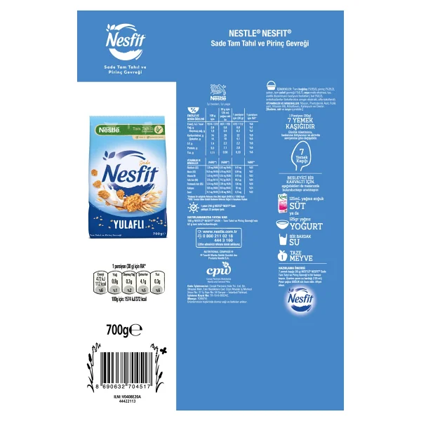 Nesfit 700 Gr Sade Kahvaltılık Gevrek - Görsel 5