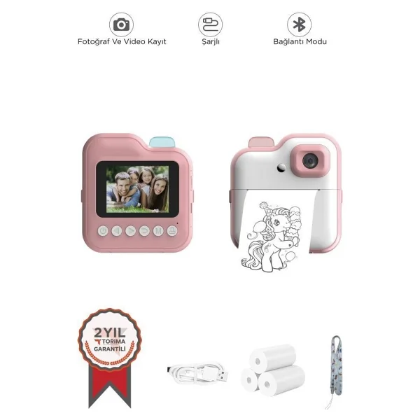 Torima TRM-CMR15 Pembe Dijital Fotoğraf Makinesi - Görsel 6