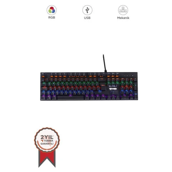 Torima Tk-05 RGB Kablolu Klavye - Görsel 6