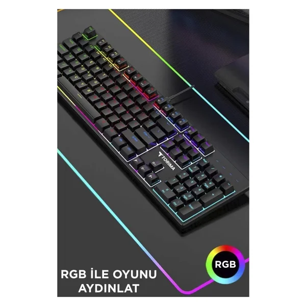 Torima Tk-05 RGB Kablolu Klavye - Görsel 8