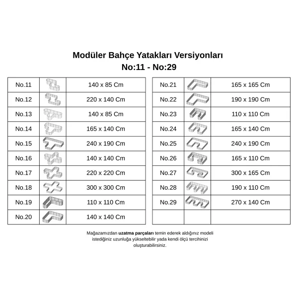 Bahçe Kulesi Modüler Yükseltilmiş Bahçe Sebze Yatağı No:21 (165x165) Bej - Görsel 8