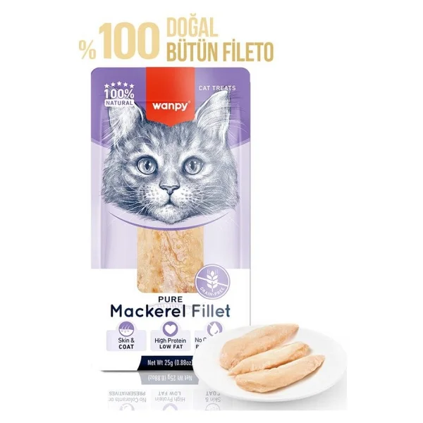 Wanpy Uskumru Fileto 25 gr Kedi Ödül Maması - Görsel 2