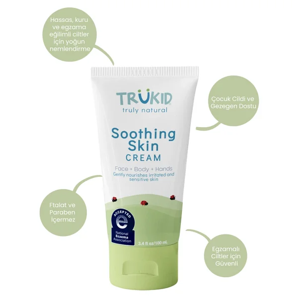 Trukid Soothing Skin Egzamalı Ciltler İçin Bakım Kremi 100 Ml - Görsel 4