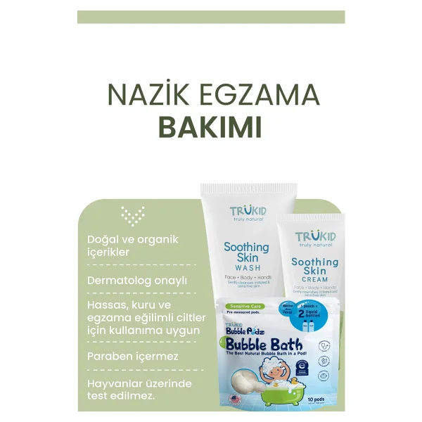 Trukid Soothing Skin Egzamalı Ciltler İçin Bakım Kremi 100 Ml - Görsel 5