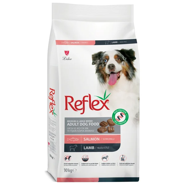 Reflex Duo Proteinli Somonlu Ve Kuzu Etli 10 Kg Orta Ve Büyük Irk Yetişkin Köpek Maması - Görsel 4