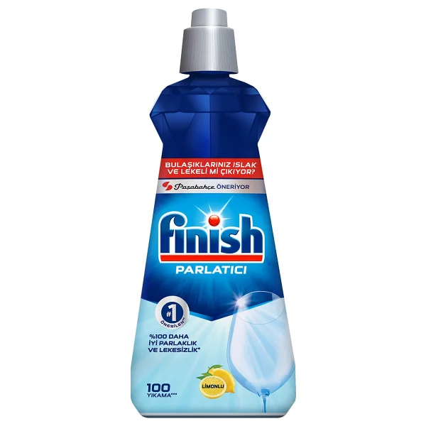 Finish Parlatıcı Limon 400 Ml Bulaşık Makinesi Parlatıcı & Kurutucu Sıvı 400 Ml - Görsel 2