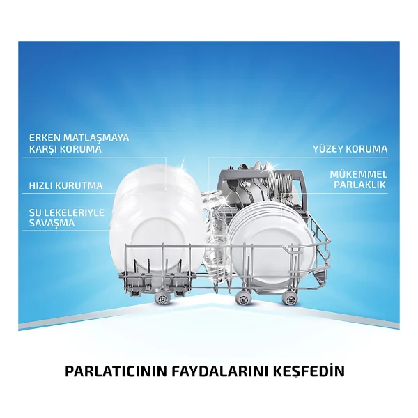 Finish Parlatıcı Limon 400 Ml Bulaşık Makinesi Parlatıcı & Kurutucu Sıvı 400 Ml - Görsel 4