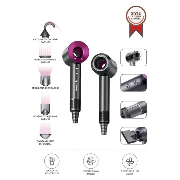 Torima H5 1450 W Saç Kurutma Makinesi - Görsel 6