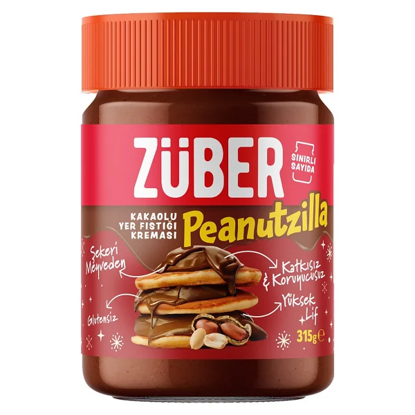 Züber Peanutzilla Kakaolu Fıstık Kreması 315 Gr - Görsel 6