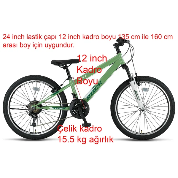 Ümit Rock 2468 V 21 Vites 24 Jant Erkek Çocuk Bisikleti - Görsel 3