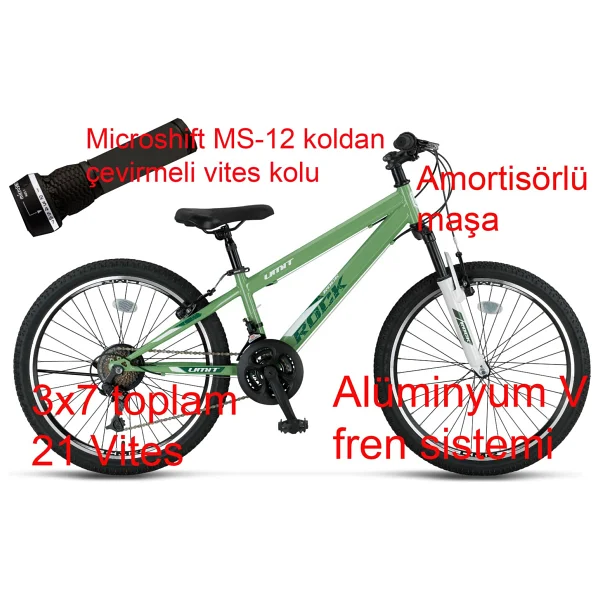 Ümit Rock 2468 V 21 Vites 24 Jant Erkek Çocuk Bisikleti - Görsel 4
