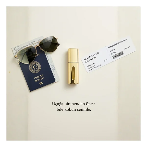 Elegancia Doldurulabilir Cep Parfüm Şişesi 5 Ml Gold Lüks Seyahat Boy Yeniden Doldurulabilir Şişe - Görsel 8