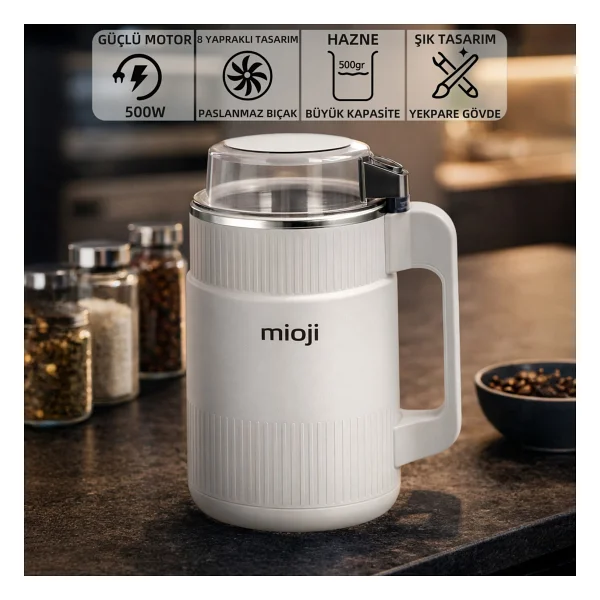 Mioji Mio Cg34 Siyah Baharat Ve Kahve Öğütücü - Görsel 9