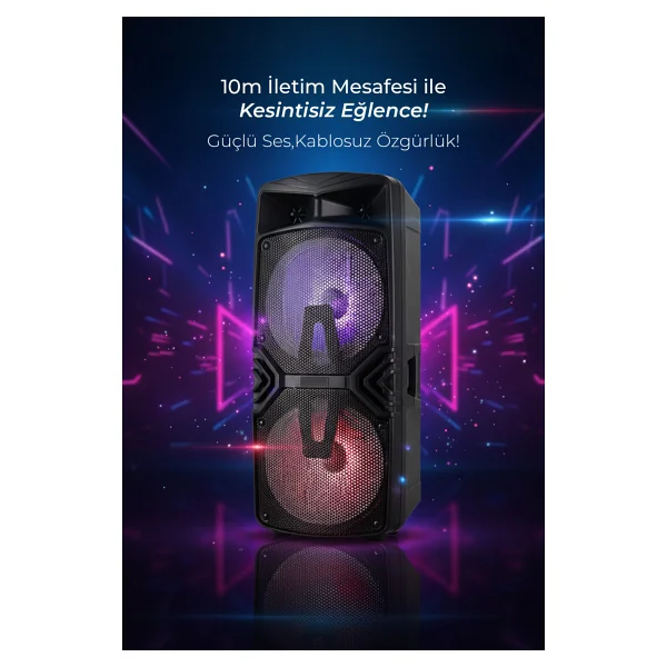 Bood Bh-28 Bluetooth Parti Hoparlörü - Görsel 4