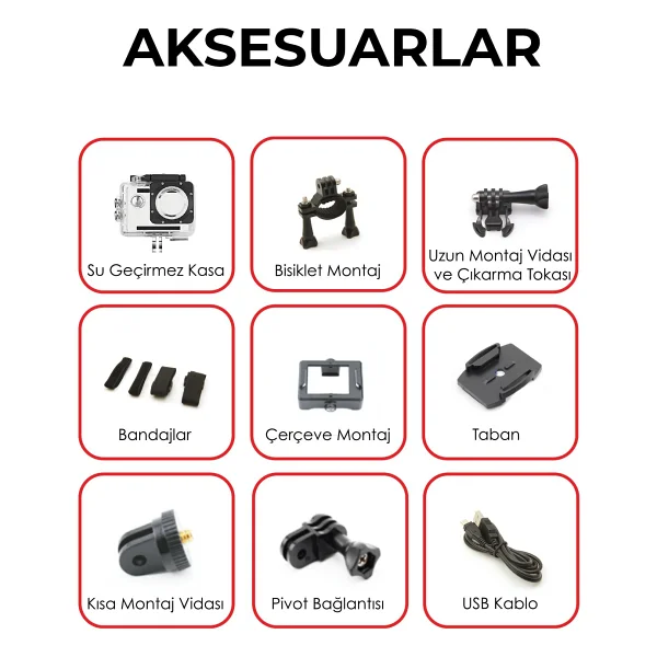 General Home Q1000 Aksiyon Kamerası - Görsel 2