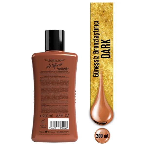 Eda Taşpınar Dark 200 Ml Güneşsiz Bronzlaştırıcı - Görsel 4