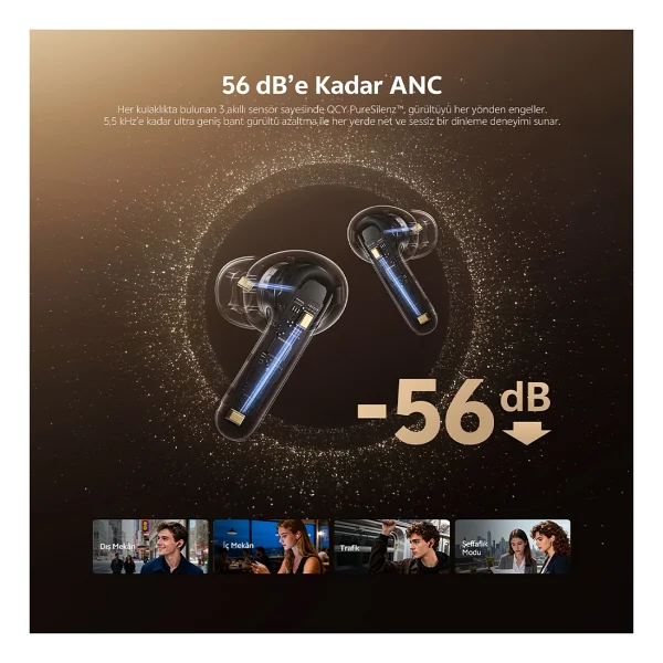 Qcy Melobuds N60 ANC TWS Kulak İçi Bluetooth Kulaklık - Görsel 3