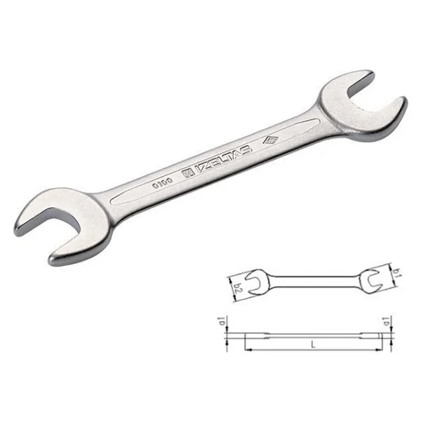 İzeltaş 0100 01 2123 İki Ağız Kısa Boy 21x23 Mm Anahtar - Görsel 10