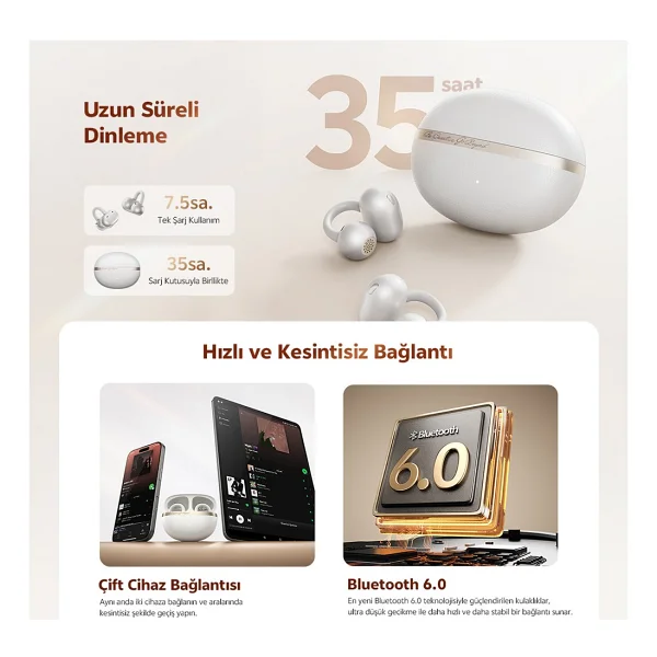 Qcy Crossky C50 TWS Kulak İçi Bluetooth Kulaklık - Görsel 10