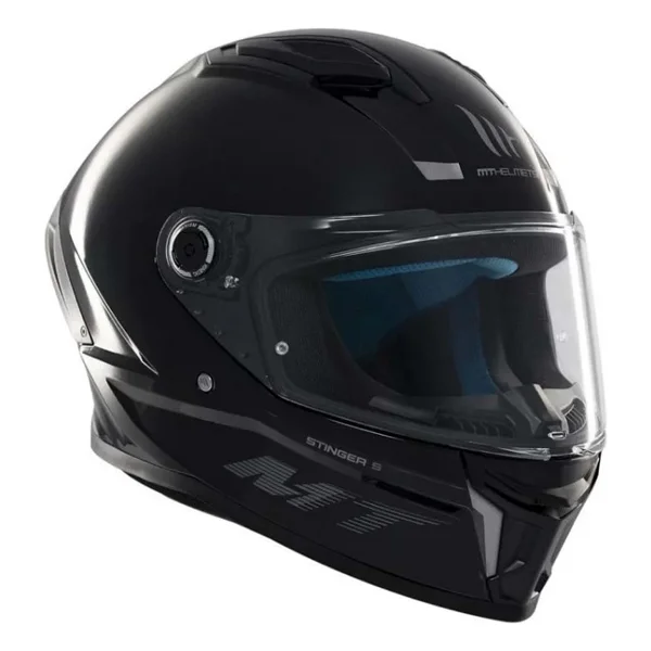 Mt Stinger 2 Parlak Siyah Full Face Motor Kaskı - Görsel 4