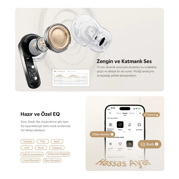 Qcy Melobuds N20 ANC TWS Kulak İçi Bluetooth Kulaklık - Görsel 2