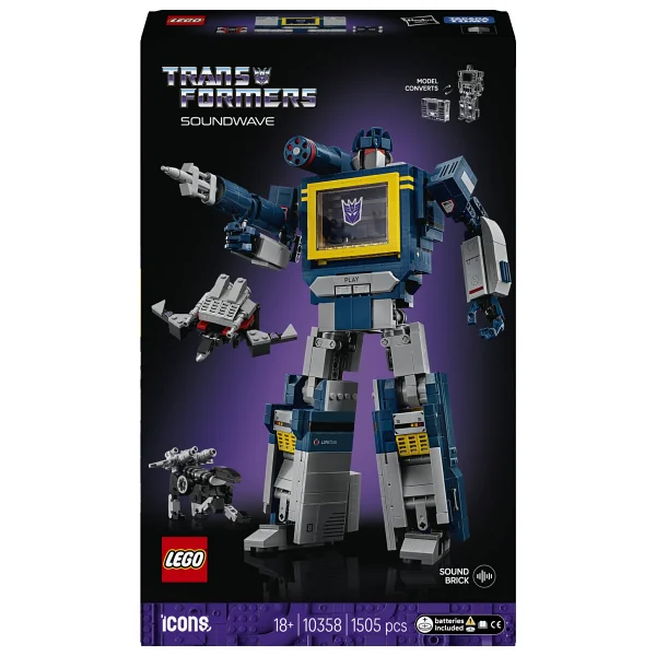 Lego 10358 Icons Transformers Soundwave - Görsel 3