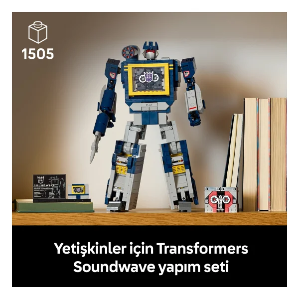 Lego 10358 Icons Transformers Soundwave - Görsel 5
