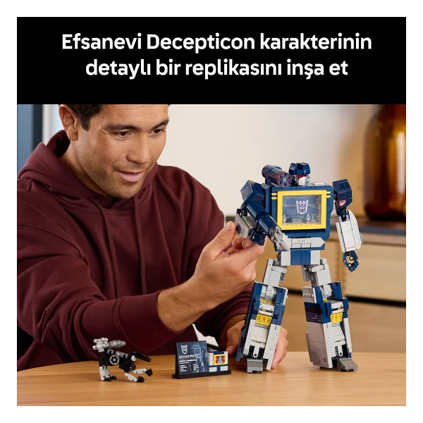 Lego 10358 Icons Transformers Soundwave - Görsel 6