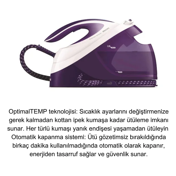 Philips Perfect Care Gc8752/30 2600 W Buhar Kazanlı Ütü - Görsel 6