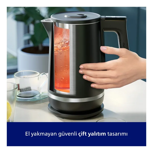 Philips 7000 Serisi Hd9396/90 2200 W Çelik Kettle - Görsel 2