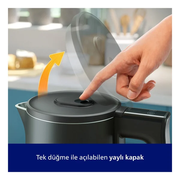 Philips 7000 Serisi Hd9396/90 2200 W Çelik Kettle - Görsel 7