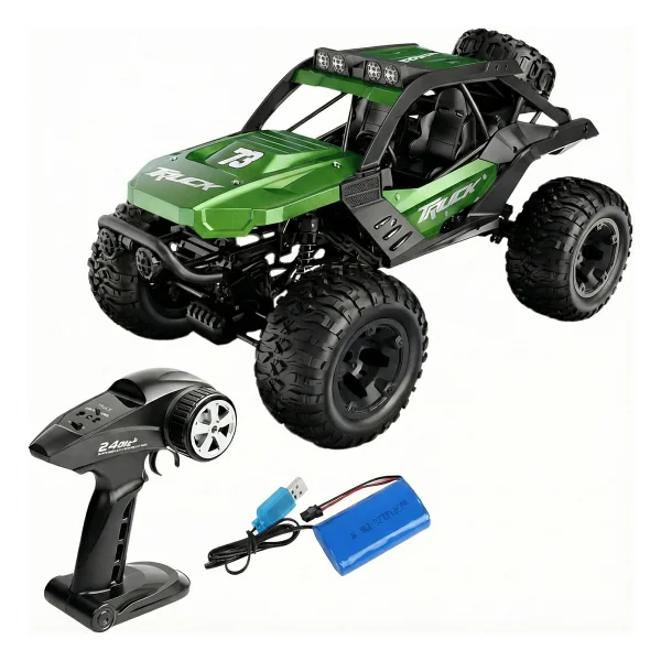 Gepettoys 1/10 4wd 4x4 Off Road 2.4ghz Uzaktan Kumandalı Şarjlı Oyuncak Rc Araba - Görsel 4
