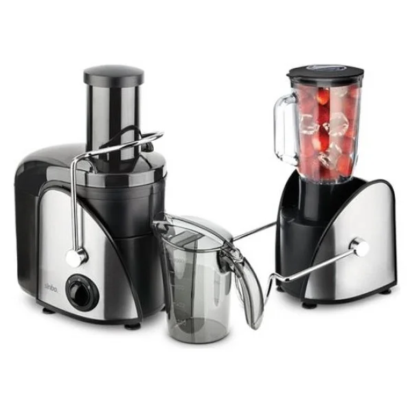 Sinbo Katı Meyve Sıkacağı Blender Seti 600 W 1250 ml Cam Sürahi ile 2in1 Fonksiyon - Görsel 5