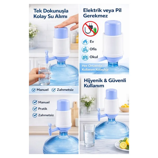 Urve Musluklu Damacana Su Pompası - Görsel 3